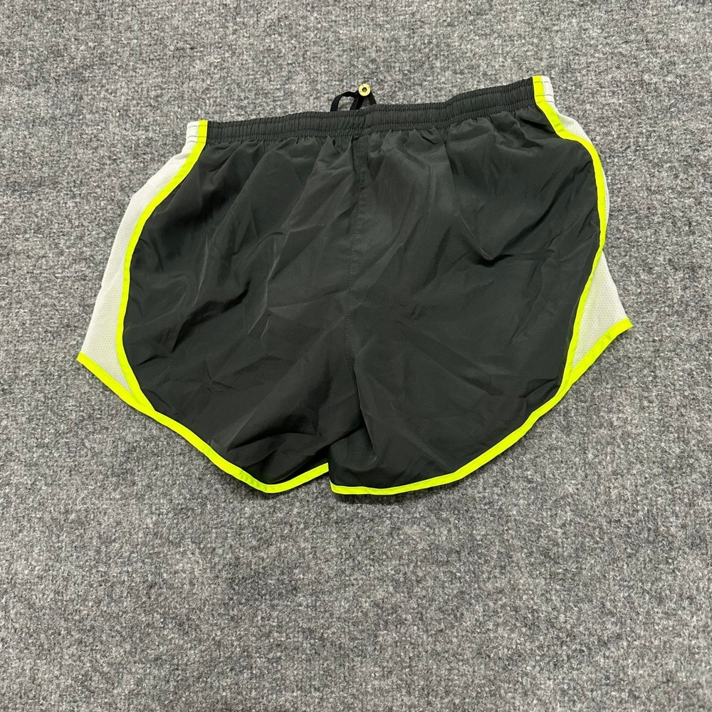 Nike Shorts Womens Size XL Black Dri-Fit Running Athletic Neon Trim Mesh Liner